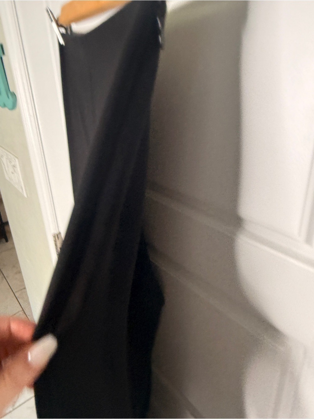 Theory Black Crepe Wide Leg Pant Size 00 - Picture 10 of 12